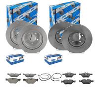 JURID Dischi Freno + Pastiglie Frontale + Posteriore Adatto A per BMW 3er E91