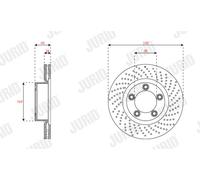JURID Dischi Freno Per Porsche 718 Boxster 982 2.0 981 S 3.4 GTS 991