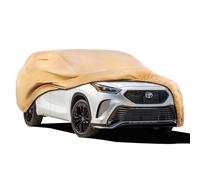 JURMON Copertura per auto resistente per esterni su misura per Toyota Highlander, antivento per tutte le condizioni atmosferiche, impermeabile, protezione da sole, pioggia, UV, polvere, neve