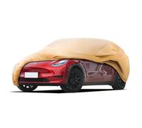 JURMON Heavy Duty Outdoor Car Cover Custom Fit for Tesla Model Y,Windproof All Weather Waterproof Sun Rain UV Dust Snow Protection Outdoor Car Covers