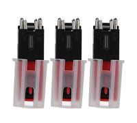 JUROUPI 3 PCS DRIVER INCIGLIO AGUORE ANTICO SOSTITUZIONE STYLUS VINILE PER LPALUMINUM (Modello di asta di plastica)