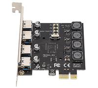 JUROUPI 4 PORT PCI-E su USB 3.0 PCI Express Expansion Card Adattatore 5 Gbps Velocità