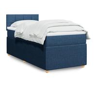 Juroupi Giroletto a Molle con Materasso Blu 90x190 cm in Tessuto,Giroletto a Molle con Materasso,Letto Moderno Struttura,Letto Giroletto Telaio,Letto Struttura-3289617