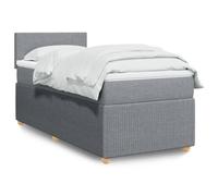 Juroupi Giroletto a Molle con Materasso Grigio Chiaro 90x200 cm Tessuto,Giroletto a Molle con Materasso,Letto Moderno Struttura,Letto Giroletto Telaio,Letto Struttura-3289632