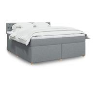 Juroupi Giroletto a Molle con Materasso Grigio Chiaro180x200 cm Tessuto,Giroletto a Molle con Materasso,Letto Moderno Struttura,Letto Giroletto Telaio,Letto Struttura-3286766