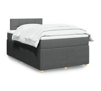 Juroupi Giroletto a Molle con Materasso Grigio Scuro 120x200 cm Tessuto,Giroletto a Molle con Materasso,Letto Moderno Struttura,Letto Giroletto Telaio,Letto Struttura-3287424
