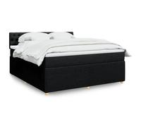 Juroupi Giroletto a Molle con Materasso Nero 180x200 cm in Tessuto,Giroletto a Molle con Materasso,Letto Moderno Struttura,Letto Giroletto Telaio,Letto Struttura-3287544