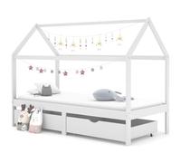 Juroupi Giroletto Bambini con Cassetti Bianco Pino Massello 90x200 cm,Mobili,Mobili per bebè e bimbi,Lettini e letti per bimbi-322141