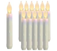 Juroupi Giurupi 12 Pezzi LED LED Electronic Lights Lights Candele Lugo di Decorazione Natalizia Conica Senza Piena (Bianco Caldo)