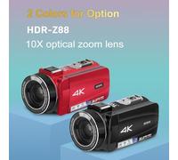 Juroupi HDR-Z88 Videocamera Digitale 4K Video DIGNI 30MP Registratore DV DV REGOLATORE da 3,0 Pollici Pannello Touch IPS 10x Zoom Ottico Focus Wifi Connessione Lapse Temporale a