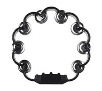 Juroupi JUROUPI TAMBOURINE PER ADULTI PER PIACE JINGLE SUNDA SULLA SULLA ANCI ANCI INTERIO DI METAL BELL STRUMENTI DI PERCUSIONE PARTIMI SCUOLA DELL'AMISTA DELLA SCUOLA DELL'AMISTA DOPPIO (Nero)