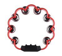 Juroupi JUROUPI TAMBOURINE PER ADULTI PER PIACE JINGLE SUNDA SULLA SULLA ANCI ANCI INTERIO DI METAL BELL STRUMENTI DI PERCUSIONE PARTIMI SCUOLA DELL'AMISTA DELLA SCUOLA DELL'AMISTA DOPPIO (Rosso)
