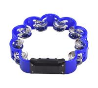 Juroupi JUROUPI TAMBOURINE PER ADULTI PER PIACE JINGLE SUNDA SULLA SULLA ANCI ANCI INTERIO DI METAL BELL STRUMENTI DI PERCUSIONE PARTIMI SCUOLA DELL'AMISTA DELLA SCUOLA DELL'AMISTA DOPPIO (Blu)