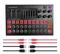Juroupi M9 Scheda Interfaccia Mixer Vocale Dal Vivo Scheda USB Esterna Scheda Mixer Scheda con Effetti Multipli