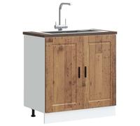 Juroupi Mobile Base lavello Porto Legno Vecchio 80x46x81,5cm Truciolato,Mobili a Terra Cucina,Mobile Base Lavello,Mobile Lavello Cucina-853935