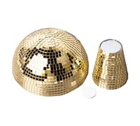 JUROUPI Mushroom Disco Ball Mirror Slorror Glitter Reflective Fungo Tavolo Decorazioni per Feste per le Forniture per gli Ornamenti della Barra da Casa (Oro)