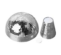 JUROUPI Mushroom Disco Ball Mirror Slorror Glitter Reflective Fungo Tavolo Decorazioni per Feste per le Forniture per gli Ornamenti della Barra da Casa (Argento)