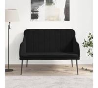 Juroupi Panca Nera 110x76x80 cm in Velluto,Mobili,Panche,Panca per Ingresso-351469