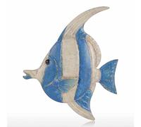 Juroupi Pesce Appeso a Parete 6 Decorazioni da Parete in Ferro Ornamento Creativo Artigianato Impostazione da Parete Appeso a Parete Vita Marina (tipo 1)