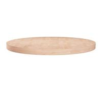 Juroupi Piano Tavolo Rotondo Ø80x4 cm Massello di Rovere Non Trattato,Piano Tavolo Moderno,Piano per Tavolo,Ideale per Scrivania/Pranzo/Caffè/Cucina-342912