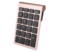 Juroupi RF304 22 Chiavi Numeric KeyPad USB Tastiera Wireless con Riceverrose Oro (#3)