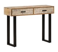 Juroupi Tavolo Consolle 100x30x75 cm in Legno Massello di Mango,Tavolo Consolle,Tavolo Consolle Ingresso,Tavolo da Consolle Soggiorno Moderno-320823