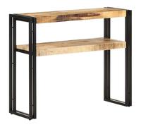 Juroupi Tavolo Consolle 90x30x75 cm in Legno di Mango Grezzo,Tavolo Consolle,Tavolo Consolle Ingresso,Tavolo da Consolle Soggiorno Moderno-321096