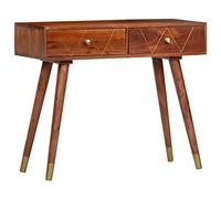 Juroupi Tavolo Consolle 90x35x76 cm in Legno Massello d'Acacia,Tavolo Consolle,Tavolo Consolle Ingresso,Tavolo da Consolle Soggiorno Moderno-286174