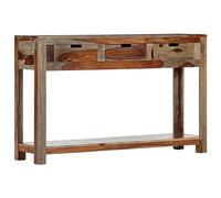 Juroupi Tavolo Consolle con 3 Cassetti 120x30x75 cm Legno di Sheesham,Tavolo Consolle,Tavolo Consolle Ingresso,Tavolo da Consolle Soggiorno Moderno-247753
