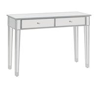 Juroupi Tavolo Consolle in MDF e Vetro Specchiato 106,5x38x76,5 cm,Tavolo Consolle,Tavolo Consolle Ingresso,Tavolo Console per Soggiorno-246660