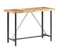 Juroupi Tavolo da Bar 150x70x107 cm in Legno Ruvido di Mango,Tavolo da Bar per la Casa,Tavolo da Bar per Esterni,Tavolo da Bar da Giardino-286612