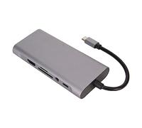 JUROUPI Tipo C Hub 11 in 1 HD VGA 4K Supportato 5 Gbps 87W PD Charge 100 Mbps RJ45 USB 3.0 Dumo per Laptop PC