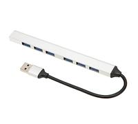JUROUPI USB 3.0 HUB 7 PORTS 5GBPS FAST TRANSSIONE ALLUMINUM ALLUMINUM ALLAY MULTIPURUTI USB Splitter per Laptop Desktop per PC