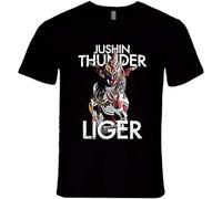 Jushin Thunder Liger New Japan PRO Wrestling Njpw Legend Retro Wrestling Unisex 100% Cotton Short-Sleeve T-Shirts Black XL