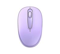 JUSHZ Mouse Wireless Silenzioso Ergonomico Senza Fili Design Ergonomico Leggero Portatile Scorrimento A 4 Vie Silenzioso Touch Scroll Mouse Ottico 2,4 GHz Mini Portatile Plug-and-play (Purple)