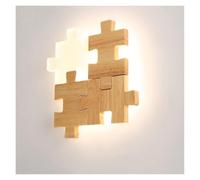 JUSKAQZYI Applique da Parete in Legno Creativo Nordico, Moderno e Minimalista, for Sala da Pranzo, Soggiorno, Camera da Letto, Bagno.