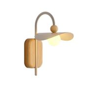 JUSKAQZYI Applique da Parete in Legno Minimalista in Stile Fattoria di metà secolo, Ideale for la Decorazione della casa in Camera da Letto, Soggiorno, corridoio e Bar.