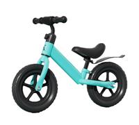 JUSKAQZYI bici per bambini Bicicletta for bambini, bicicletta for bambini senza pedali, due ruote scorrevoli, giocattoli for bambini, altezza regolabile monopattini(Blauw,14inch)