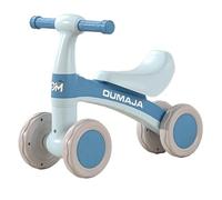 JUSKAQZYI Bicicletta senza pedali for bambini e bambine da 1 a 3 anni | Cavalca sui giocattoli con sedile morbido a 4 ruote, senza pedali, guida sicura bicicletta