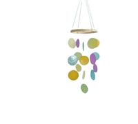 JUSKAQZYI Campane a Vento Campanelli Eolici A Conchiglia Bianca, Decorazione da Appendere alla Spiaggia, for Spiaggia, Oceano, Ideali Come Regali for Feste, Patio, Balcone(Multicolor)