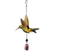 JUSKAQZYI Campane a Vento Campanelli eolici a Forma di Colibrì, campanelli eolici da Giardino for Decorazioni for Feste, Regali di San Valentino, Natale(Brown)