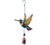JUSKAQZYI Campane a Vento Campanelli eolici a Forma di Colibrì, campanelli eolici da Giardino for Decorazioni for Feste, Regali di San Valentino, Natale(Yellow)