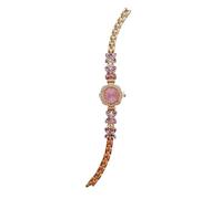 JUSKAQZYI Confezione da 2 orologi da polso da donna alla moda, impermeabili, al quarzo, a forma di fiore, regalo for fidanzate e mogli(Rose Gold Pink)