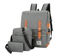 JUSKAQZYI sacchetto Zaino for computer di grande capacità, borsa da lavoro alla moda, borsa da viaggio for il tempo libero all'aperto con porta USB esterna, zaino resistente all'acqua rucksack(Gris)