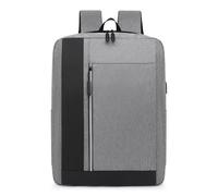 JUSKAQZYI sacchetto Zaino moderno da viaggio for laptop da uomo e da donna, resistente zaino Oxford con porta USB, disponibile in blu, nero e grigio. rucksack(Gris)