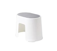 JUSKAQZYI Scala Pieghevole Confezione da 2 sgabelli Leggeri for Cucina e Bagno, Antiscivolo, impilabili, for Cambiare Le Scarpe, Sgabello ausiliario for Aumentare l'altezza Scala(Grey,Medium)