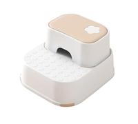 JUSKAQZYI Scala Pieghevole Sgabello for Bambini Piccoli for lavandino del Bagno, Sgabello a 2 gradini, sgabelli in plastica for la Cacca del Letto del bancone della Cucina Scala(Pink White)