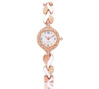 JUSKAQZYI sportivo orologio Orologio da donna alla moda, piccolo e sottile, analogico, al quarzo, orologio da polso, elegante orologio da donna di lusso, regali delicati elegante orologio(Wit)