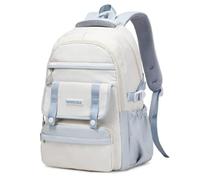JUSKAQZYI zaino Zaino Studente, Ragazzi Ragazze Ragazzi Scola Daypack Per La Scuola, Borsa Scolastica Di Grande Capacità sacchetto a dorso(Blauw)