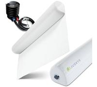 Juskys Barriera di sicurezza gonfiabile Louana 130 cm - Gonfiaggio rapido, adatta a tutti i letti, ideale per viaggi - Valvola di sicurezza, pompa inclusa, rivestimento in tessuto